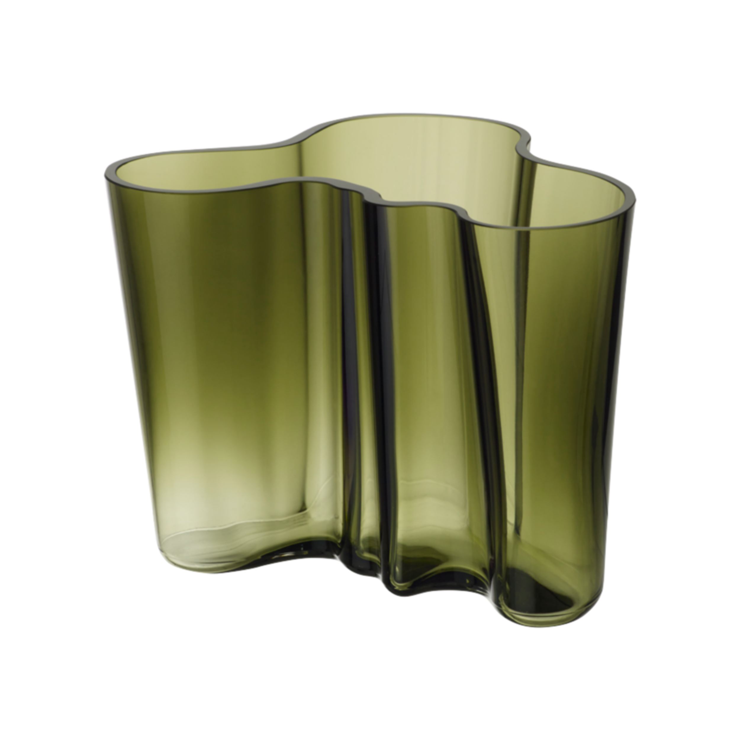 Alvar Aalto Collection vase 160mm moss green | Iittala